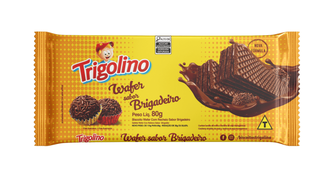 BISCOITO TRIGOLINO WAFER BRIGADEIRO 80G