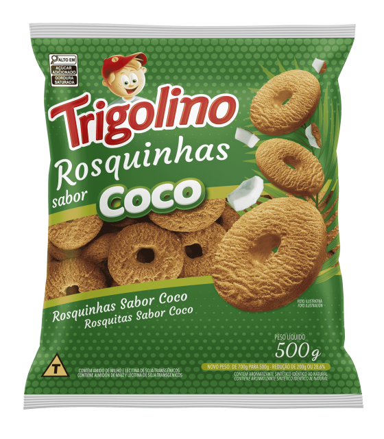 ROSQUINHAS SABOR COCO 500G