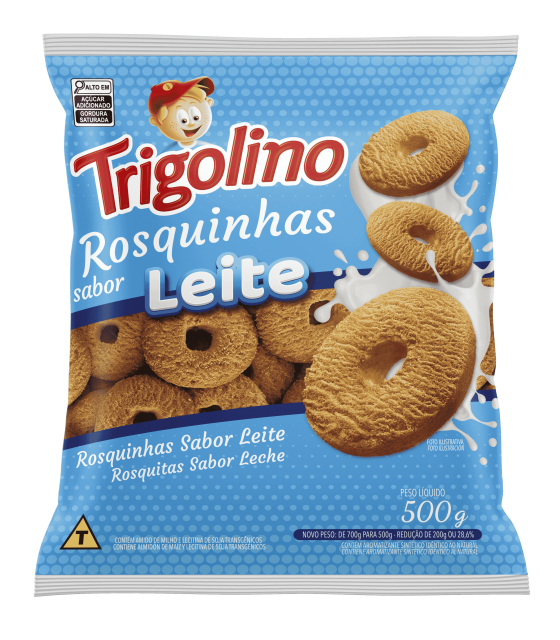 ROSQUINHAS SABOR LEITE 500G