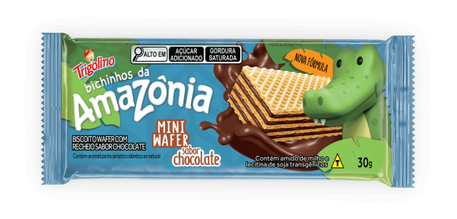 BICHINHOS DA AMAZÔNIA MINI WAFER CHOCOLATE 30G